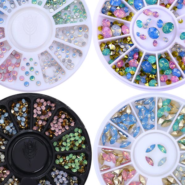 1 box ab color opal nail rhinestone multi-size colorful sharp bottom resin 3d nail art decoration in wheel, Silver;gold
1 box ab color opal nail rhinestone multi-size colorful sharp bottom resin 3d nail art decoration in wheel, Silver;gold