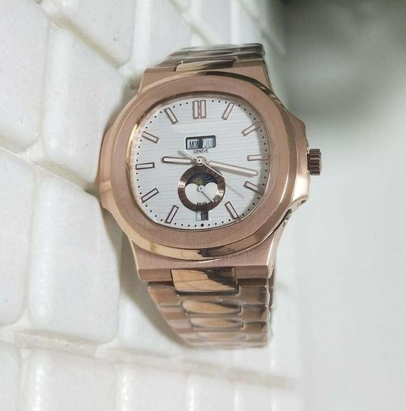 version rose gold 40.5mm nautilus 5711/1a-001 date day/month asia mechanical transparent mechanical automatic mens watch, Slivery;brown
version rose gold 40.5mm nautilus 5711/1a-001 date day/month asia mechanical transparent mechanical automatic mens watch, Slivery;brown