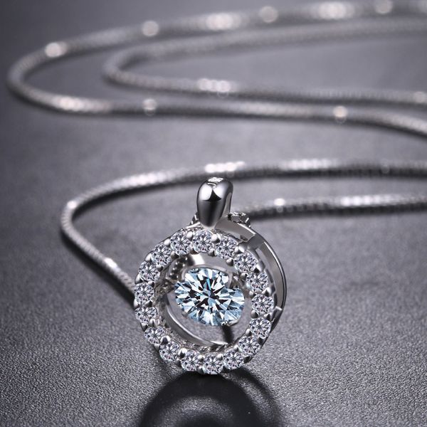 925 silver necklace european fashion crystal round pendants exquisite jewelry charm bride fine jewelry
925 silver necklace european fashion crystal round pendants exquisite jewelry charm bride fine jewelry