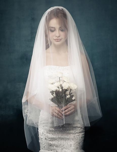 2 layers wedding veils short bridal veils with comb new arrival 2018 ivory wedding veils cheap, Black
2 layers wedding veils short bridal veils with comb new arrival 2018 ivory wedding veils cheap, Black
