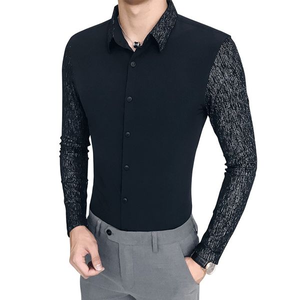 british style men shirt autumn brand new business formal wear shirts dress men clothes 2018 slim fit long sleeve tuxedo 3xl, White;black
british style men shirt autumn brand new business formal wear shirts dress men clothes 2018 slim fit long sleeve tuxedo 3xl, White;black