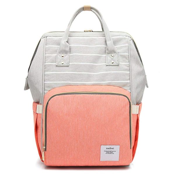diaper tote backpack, breast pump backpack bag with 10 pockets (grey strapes & orange
diaper tote backpack, breast pump backpack bag with 10 pockets (grey strapes & orange