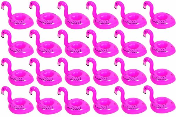 24 pcs pink flamingo drink pool float, flamingo inflatable drink coasters cup glass holder floating
24 pcs pink flamingo drink pool float, flamingo inflatable drink coasters cup glass holder floating