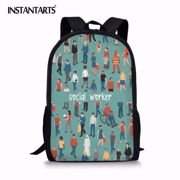 instantarts social worker printed women backpack casual daypack mochilas for lady girl school bags lapknapsack bags female
instantarts social worker printed women backpack casual daypack mochilas for lady girl school bags lapknapsack bags female