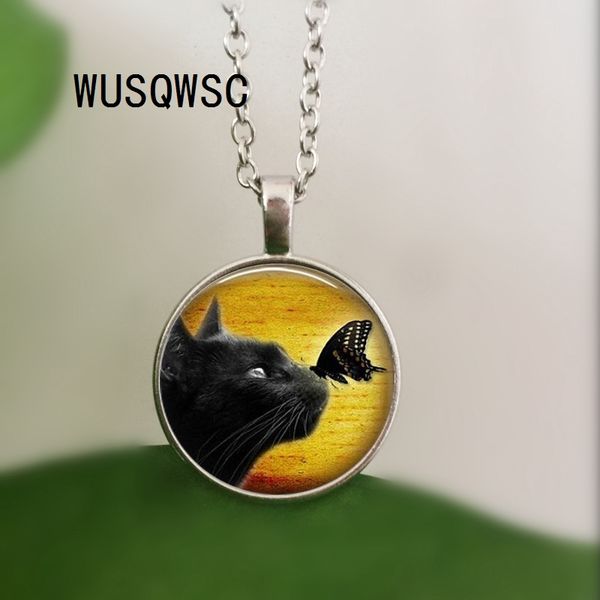 wusqwsc старинные черный кот стекло ожерелье черная бабочка pendnat искусство картина ожерелье лучший продавец гадание ювелирные изделия, Silver
wusqwsc старинные черный кот стекло ожерелье черная бабочка pendnat искусство картина ожерелье лучший продавец гадание ювелирные изделия, Silver