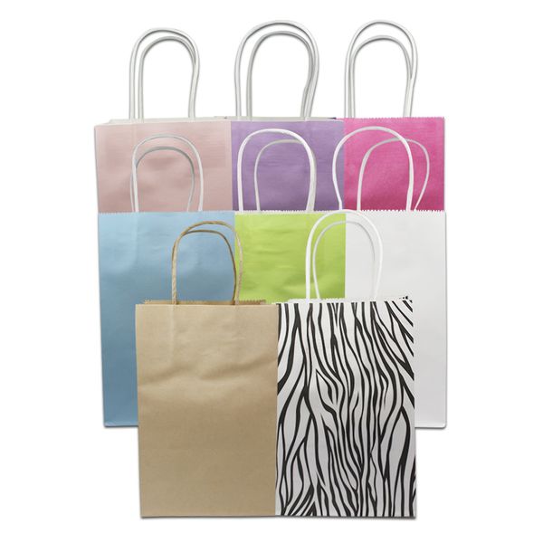 20pcs colorful kraft paper gifts packaging bag with handle boutiques crafts carrier package pouch clothes candy packing pouch
20pcs colorful kraft paper gifts packaging bag with handle boutiques crafts carrier package pouch clothes candy packing pouch