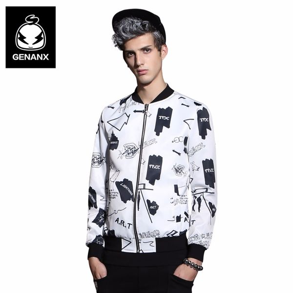 genanx brand mens jackets autumn korean version fahion black or white color slim handsome baseball collar college size m-xxl, Black;brown
genanx brand mens jackets autumn korean version fahion black or white color slim handsome baseball collar college size m-xxl, Black;brown