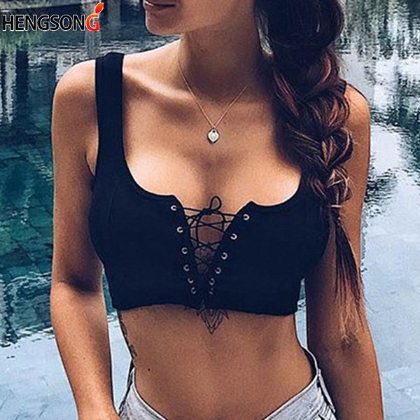 lace up halter for women fashion sleeveless bandage short crop women slim summer tank top, White
lace up halter for women fashion sleeveless bandage short crop women slim summer tank top, White