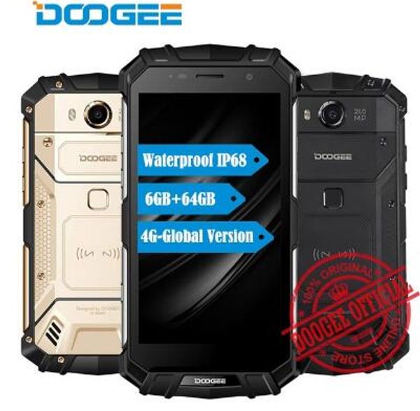 

doogee s60 6 гб озу 64 гб пзу mtk helio p25 octa core android 7.0 5.2 '' экран fhd ip68 waterprrof смартфон 21.0mp 5580 мач