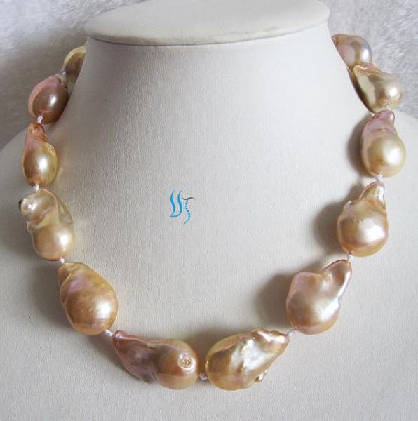perfect natural pearl necklace,18'' huge 13-16mm pink freshwater beads nucleated baroque pearl jewellery,charming women gift, Black
perfect natural pearl necklace,18'' huge 13-16mm pink freshwater beads nucleated baroque pearl jewellery,charming women gift, Black