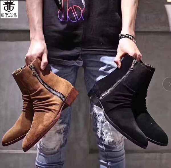 fr.lancelot new arrival 2017 boots men leather boots gentlemen suede leather ankle booties ancient style zip up low men boots, Black
fr.lancelot new arrival 2017 boots men leather boots gentlemen suede leather ankle booties ancient style zip up low men boots, Black