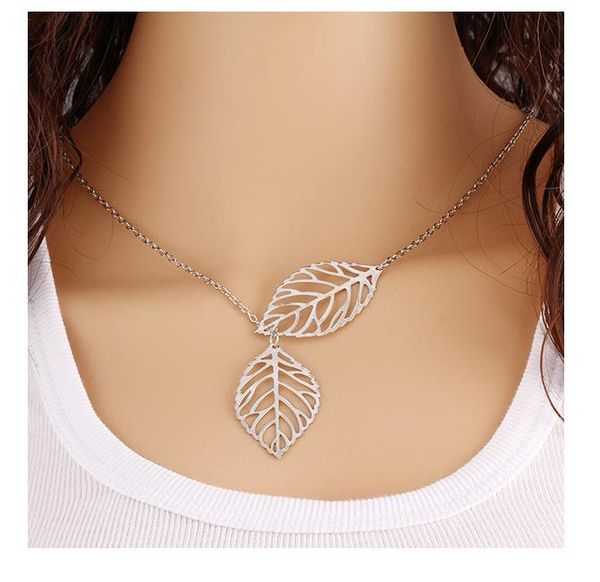 leaves necklacefashion женщины ювелирные изделия лесной стиль двойные листья серебряное ожерелье, Silver
leaves necklacefashion женщины ювелирные изделия лесной стиль двойные листья серебряное ожерелье, Silver