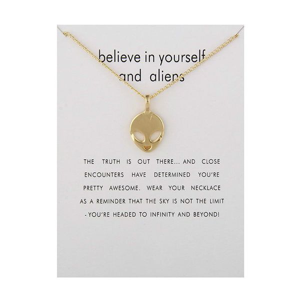 aliens pendant gold silver colors alloy pendants with gift card alien head sculpture pendant necklaces fashion jewelry
aliens pendant gold silver colors alloy pendants with gift card alien head sculpture pendant necklaces fashion jewelry