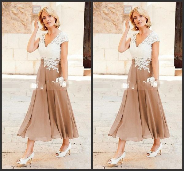 2020 new a line mother dresses v neck ankle length party dresses for mother formal wear with cap sleeve mother of the bride dress 476, Black
