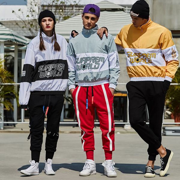 ywsrlm блок лоскутное пуловеры куртки мужчины стенд воротник zip up трек повседневная куртка 2018 осень мужской хип-хоп уличная jd2235, Black;brown
ywsrlm блок лоскутное пуловеры куртки мужчины стенд воротник zip up трек повседневная куртка 2018 осень мужской хип-хоп уличная jd2235, Black;brown