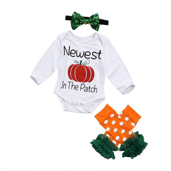 halloween baby pumpkin romper clothes dot leg warmer bow headband set letter print pumpkin romper long sleeve pumpkin jumpsuit onesies, White
halloween baby pumpkin romper clothes dot leg warmer bow headband set letter print pumpkin romper long sleeve pumpkin jumpsuit onesies, White