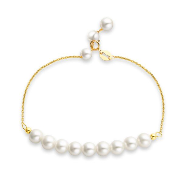 pearl bracelet women's charms bracelet 18k gold perfectly round natural freshwater pearl adjustable bracelets classic, Golden;silver
pearl bracelet women's charms bracelet 18k gold perfectly round natural freshwater pearl adjustable bracelets classic, Golden;silver