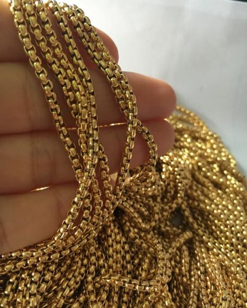 gnayy wholesale 3meter lot in bulk stainless steel gold plated box rolo chain jewelry findings marking diy 3mm wide, Silver
gnayy wholesale 3meter lot in bulk stainless steel gold plated box rolo chain jewelry findings marking diy 3mm wide, Silver