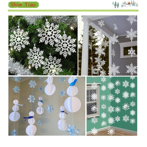 2017 new 12pcs/string 3d card paper christmas white snowflake ornaments pendant holiday festival party home decor garland 674287
2017 new 12pcs/string 3d card paper christmas white snowflake ornaments pendant holiday festival party home decor garland 674287