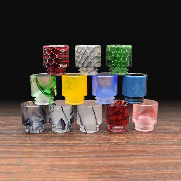 

810 510 Thread Epoxy Resin Wide Bore Drip Tip Mouthpiece Vape Drip Tips for TFV8 TFV12 Prince TFV8 Big Baby Atomizers DHL Free