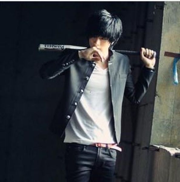 new 2018 men's clothing hair stylist fashion personality chinese tunic suit jacket coat costume outerwear singer costumes, Black;brown
new 2018 men's clothing hair stylist fashion personality chinese tunic suit jacket coat costume outerwear singer costumes, Black;brown