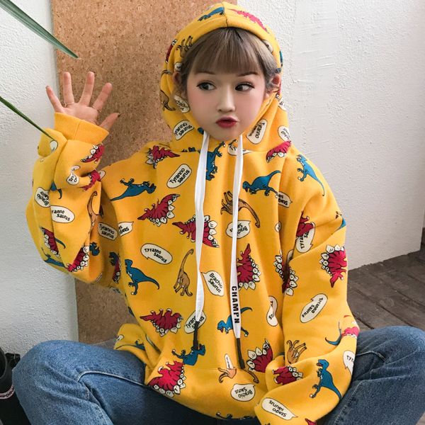 cartoon print loose long-sleeved pullovers women hoodies sweatshirts streetwear fashion harajuku female lovers sweatshirt 2018, Black
cartoon print loose long-sleeved pullovers women hoodies sweatshirts streetwear fashion harajuku female lovers sweatshirt 2018, Black