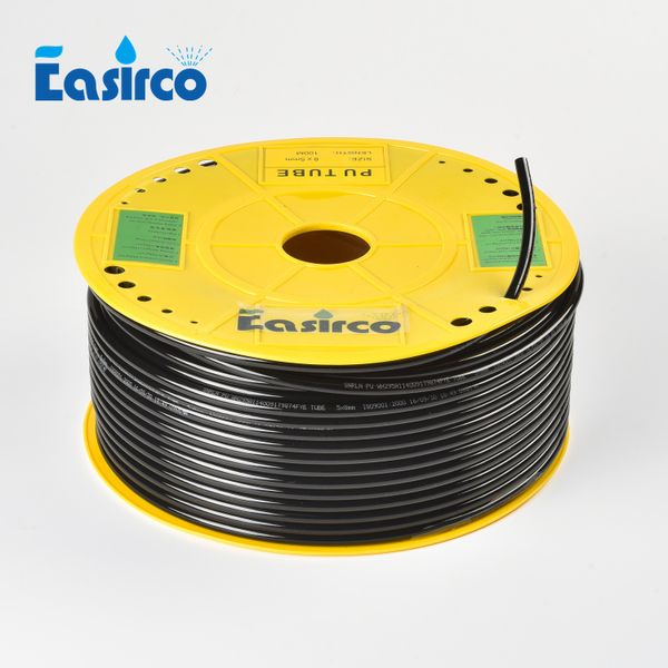 200m/pack) 4(id)x6(od)mm black pu tubing. ing