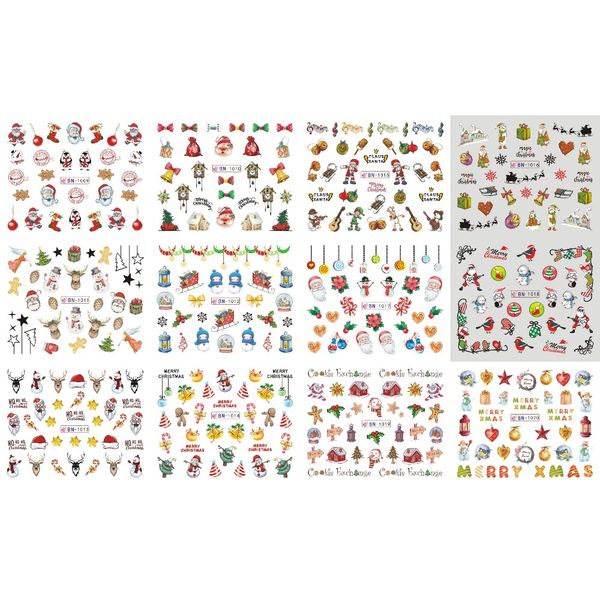 uprettego 12 packs / lot nail art beauty water decal slider nail christmas xmas hut bow tie violin bird bn1009-1020, Black
uprettego 12 packs / lot nail art beauty water decal slider nail christmas xmas hut bow tie violin bird bn1009-1020, Black