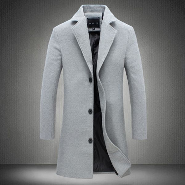 windbreaker man solid turn-down collar casual woolen blends single-breasted regular multi-color plus size autumn winter coat, Black
windbreaker man solid turn-down collar casual woolen blends single-breasted regular multi-color plus size autumn winter coat, Black