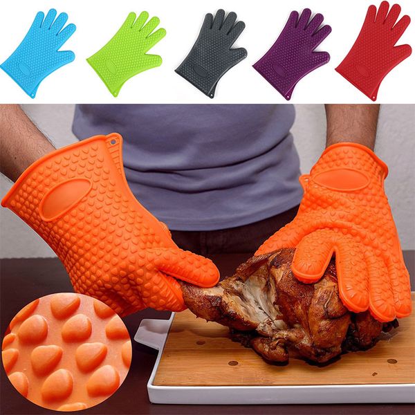 silicone bbq gloves anti slip heat resistant microwave oven pot baking cooking kitchen tool five fingers gloves dhl wx9-11
silicone bbq gloves anti slip heat resistant microwave oven pot baking cooking kitchen tool five fingers gloves dhl wx9-11
