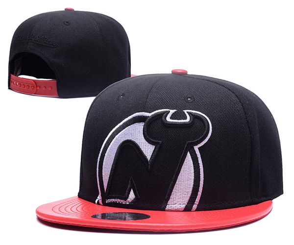 new NHL New Jersey Devils Snapback Men's Hats Embroider Team Logo Sports Adjustable Ice Hockey Caps Hip Hop Flat Visor Hat