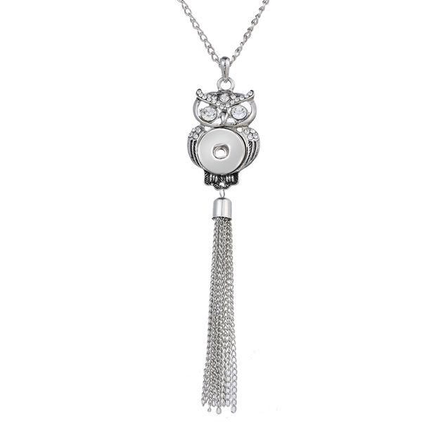 10pcs animal owl snap buttons necklaces charms tassel pendant necklace link chain fit 18mm snap buttons jewelry choker wholesale, Silver
10pcs animal owl snap buttons necklaces charms tassel pendant necklace link chain fit 18mm snap buttons jewelry choker wholesale, Silver
