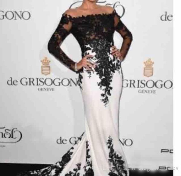2018 Bateau Long Sleeves Black Evening Dresses Lace Appliques Mermaid Prom Dresses Custom Formal Party Wear Gowns
2018 Bateau Long Sleeves Black Evening Dresses Lace Appliques Mermaid Prom Dresses Custom Formal Party Wear Gowns