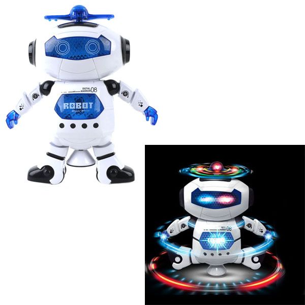 

amazing 360 rotating smart space dance robot electronic walking toys with music light for kids astronaut toy birthday gift