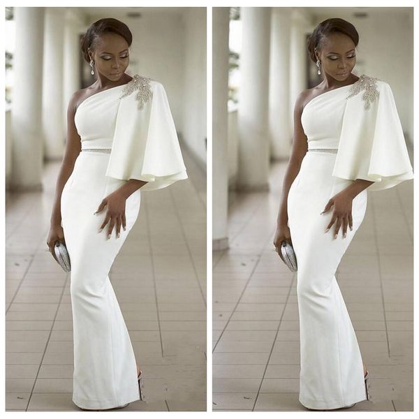 2021 slim custom fitted formal prom dresses one shoulder sheath evening gowns saudi arabia ladies special formal party gowns beaded, Black
2021 slim custom fitted formal prom dresses one shoulder sheath evening gowns saudi arabia ladies special formal party gowns beaded, Black