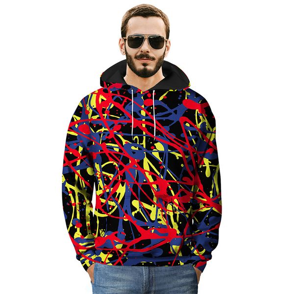 new fashion men hoodies pullover sweatshirts 3d colorful paint print casual loose fit streetwear poleron hombre moletom large, Black
new fashion men hoodies pullover sweatshirts 3d colorful paint print casual loose fit streetwear poleron hombre moletom large, Black