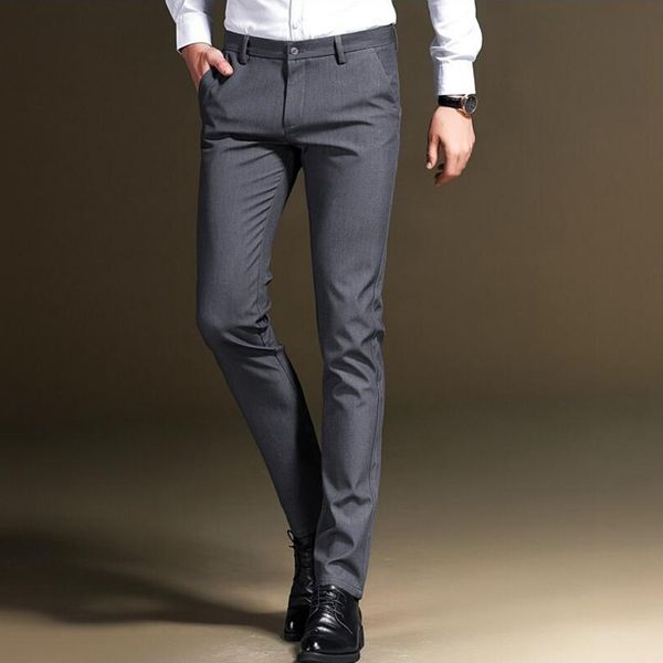 fashion men slim fit business suit pants male smart casual pants men solid colors suit summer trousers, White;black
fashion men slim fit business suit pants male smart casual pants men solid colors suit summer trousers, White;black