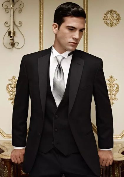 tailored black men suits for wedding tuxedos prom groom wear suits bridegroom set 3piece (jacket+pants+vest)man blazer trajes de hombre, Black;gray
tailored black men suits for wedding tuxedos prom groom wear suits bridegroom set 3piece (jacket+pants+vest)man blazer trajes de hombre, Black;gray