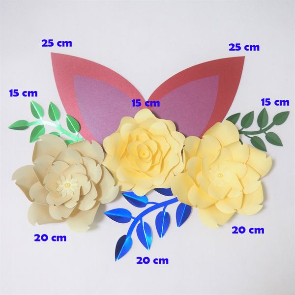 diy giant paper flowers artificial rose fleurs artificielles backdrop 3pcs+ 3 leave + 2 ears wedding nursery decor with video decorations
diy giant paper flowers artificial rose fleurs artificielles backdrop 3pcs+ 3 leave + 2 ears wedding nursery decor with video decorations