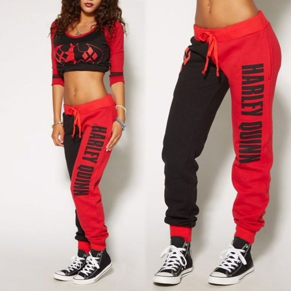 ladies' sports pants with new alphabet feet pants harley quinn joggers trousers ladies red black, Black;white
ladies' sports pants with new alphabet feet pants harley quinn joggers trousers ladies red black, Black;white