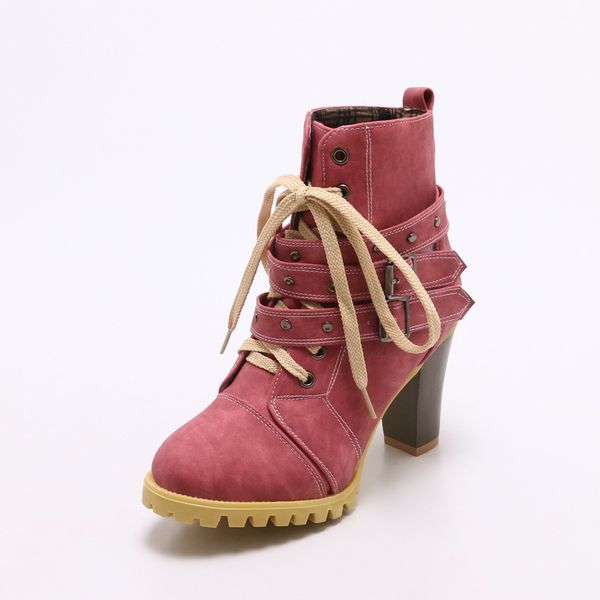 autumn winter chunky thick high heels womens ankle boots shoes lace up platform ladies martin boots buckle rivet adf-2584, Black
autumn winter chunky thick high heels womens ankle boots shoes lace up platform ladies martin boots buckle rivet adf-2584, Black