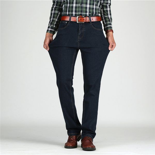 Straight Mens High Waist Jeans Cotton Thick Classic Stretch Jeans Black Blue Male Denim Pants Spring Autumn Men Overalls Light
Straight Mens High Waist Jeans Cotton Thick Classic Stretch Jeans Black Blue Male Denim Pants Spring Autumn Men Overalls Light
