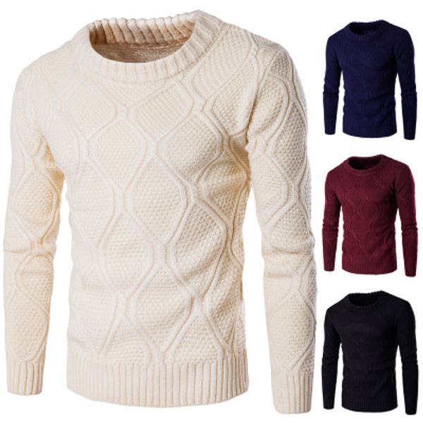 2018 spring and autumn and winter men's sweater solid color casual wild sweater pullover men, White;black
2018 spring and autumn and winter men's sweater solid color casual wild sweater pullover men, White;black