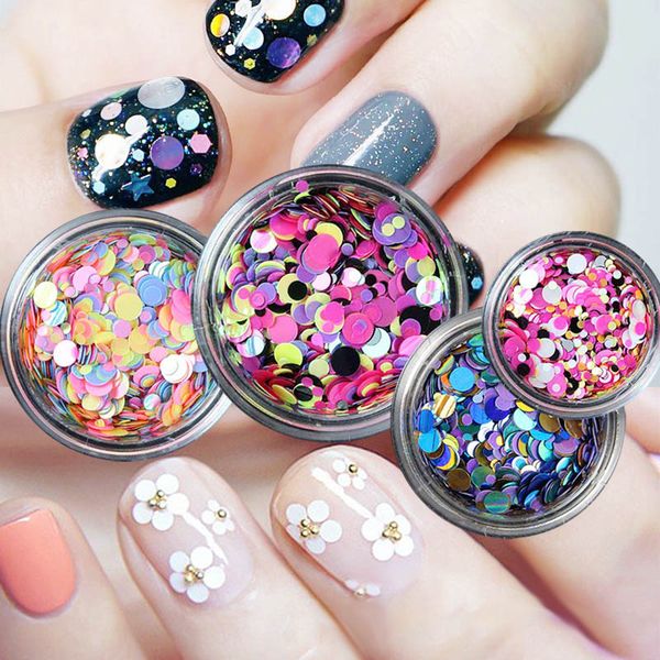 yinikiz mixed glitter nail round sequins 12 colors diy tips uv gel nail decorations ultrathin manicure tools, Silver;gold
yinikiz mixed glitter nail round sequins 12 colors diy tips uv gel nail decorations ultrathin manicure tools, Silver;gold