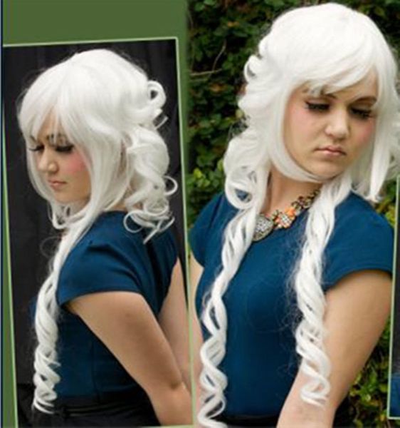 just like real hairfashion women's cos synthetic long white curly hair wigs, Black;brown
just like real hairfashion women's cos synthetic long white curly hair wigs, Black;brown