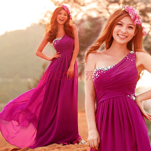 red one shoulder evening dress a-line 2018 tulle bridesmaid wedding guest dress floor length performance party toast bridesmaids dresses, White;pink
red one shoulder evening dress a-line 2018 tulle bridesmaid wedding guest dress floor length performance party toast bridesmaids dresses, White;pink