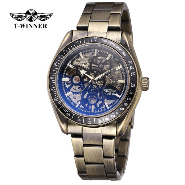 t-winner mechanical automatic watch men self wind watches man stainless steel skeleton wristwatch clock mechanism montre homme, Slivery;brown
t-winner mechanical automatic watch men self wind watches man stainless steel skeleton wristwatch clock mechanism montre homme, Slivery;brown