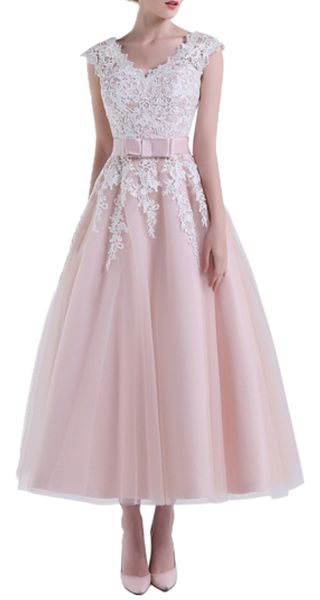 fashionable short white and blush lace a line wedding dress v neck party gowns tulle sash cap sleeve bridal open back tea length
fashionable short white and blush lace a line wedding dress v neck party gowns tulle sash cap sleeve bridal open back tea length