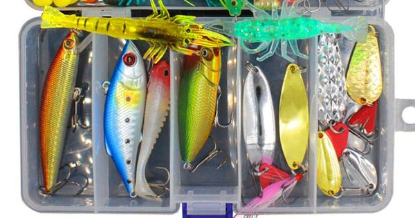 jsfun 147pcs/set fishing lure kit all water mixed soft lure frog lure spoon bait fishing tackle accessories in storage box fu261
jsfun 147pcs/set fishing lure kit all water mixed soft lure frog lure spoon bait fishing tackle accessories in storage box fu261
