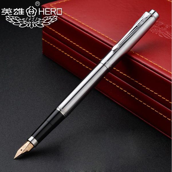 luoshi 2018 new arrival classic genuine hero 200 silver clip fountain ink pen nice packing 14k pen
luoshi 2018 new arrival classic genuine hero 200 silver clip fountain ink pen nice packing 14k pen